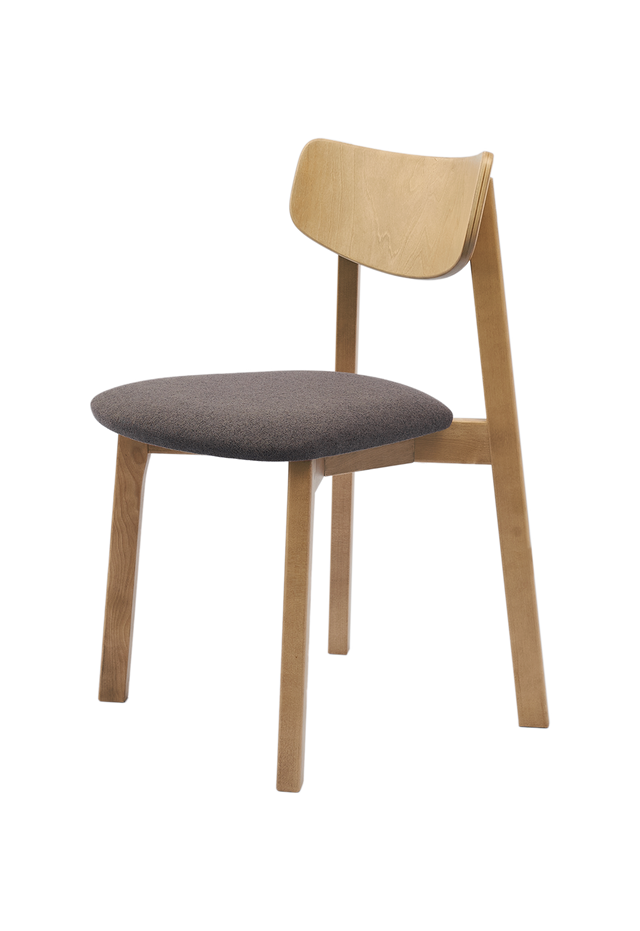 Dining Chair Vega Set of 2, Oak/Grey