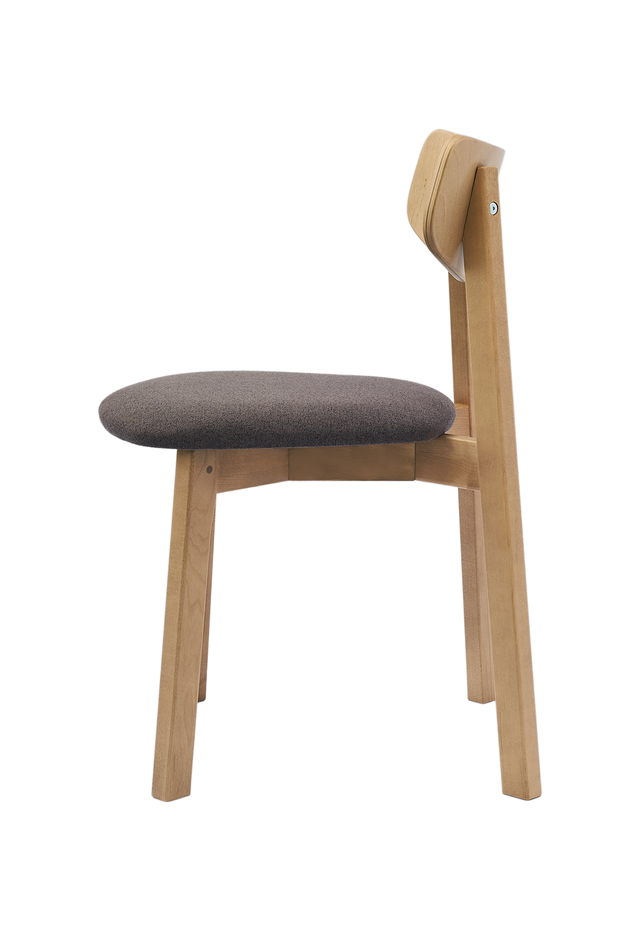 Dining Chair Vega Set of 2, Oak/Grey