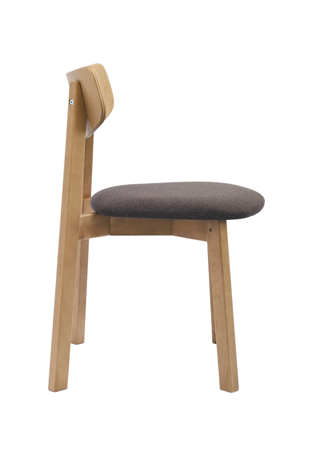 Dining Chair Vega Set of 2, Oak/Grey