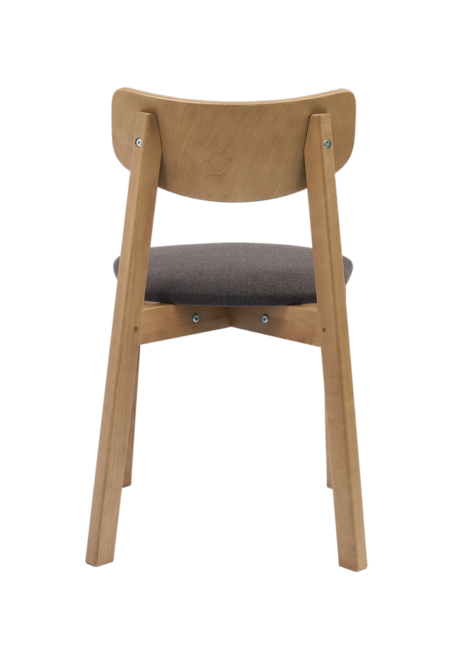 Dining Chair Vega Set of 2, Oak/Grey