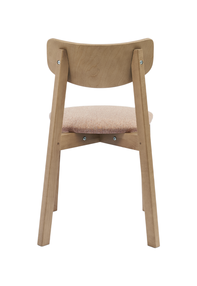 Dining Chair Vega Set of 2, Oak/Caramel