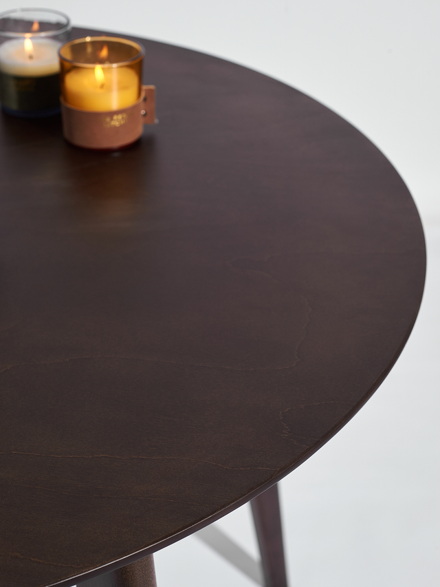 Dining Table 'Orion Classic' 89 cm, Walnut